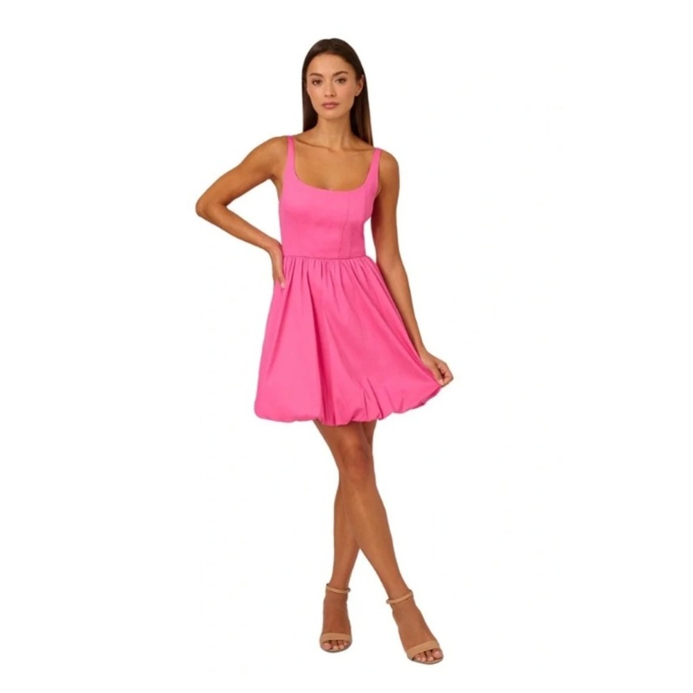 NWT Adrianna by Adrianna Papell Women's Bubble-Hem Mini Dress Size 10 $139
